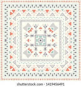 Traditional Romanian folk art knitted embroidery pattern.  svg
