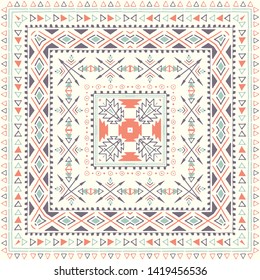 Traditional Romanian folk art knitted embroidery pattern.  svg