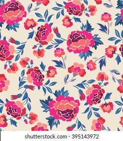 Traditional Rosie Spanish design ~ seamless backround