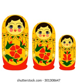 Traditional Russian  dolls