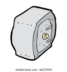 traditional safe cartoon