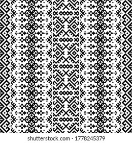 Traditional Seamless Ethnic Pattern background design in aztec, tribal, fabric, native style illustration vector