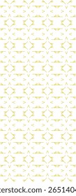Traditional seamless floral pattern. Abstract geometric ornament with golden lines on white background. Luxury beautiful artistic floral texture