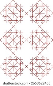 Padrão floral tradicional sem emenda. Ornamento geométrico abstrato com linhas coloridas sobre fundo branco. Luxo bela textura floral artística