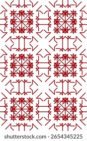 Traditional seamless floral pattern. Abstract geometric ornament with colored lines on white background. Luxury beautiful artistic floral texture
