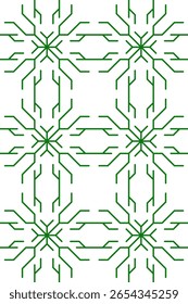 Traditional seamless floral pattern. Abstract geometric ornament with colored lines on white background. Luxury beautiful artistic floral texture