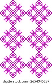 Traditional seamless floral pattern. Abstract geometric ornament with colored lines on white background. Luxury beautiful artistic floral texture