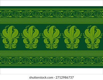 Patrón floral sin costuras tradicional, pinceles. Legado de arte indio. Estilo clásico indio, árabe, de Oriente Medio. Al estilo Suzani. 