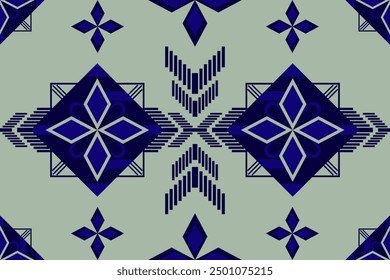 Traditional seamless geometric pattern with flower pattern. nature abstract vector illustration ethnic style. Vector, illustration, texture, clothing,design for texture,carpet.