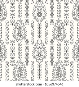 Traditional seamless indian pattern