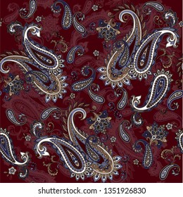 traditional seamless paisley pattern