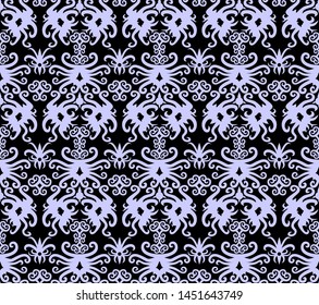 traditional seamless pattern of batik motif background.Stylish fabric print geometric vector design. Creative textile background for fashion or cloth. borneo style.