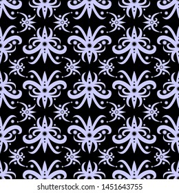 traditional seamless pattern of batik motif background.Stylish fabric print geometric vector design. Creative textile background for fashion or cloth. borneo style.