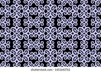 traditional seamless pattern of batik motif background.Stylish fabric print geometric vector design. Creative textile background for fashion or cloth. borneo style.