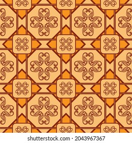 Traditional Seamless Pattern Retro Style