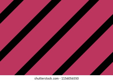 Traditional seamless pattern with slanted, diagonal lines, stripes. Black and pink. Vector illustration.