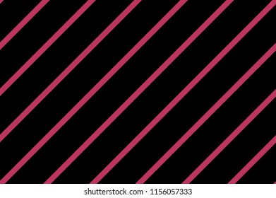 Traditional seamless pattern with slanted, diagonal lines, stripes. Black and pink. Vector illustration.
