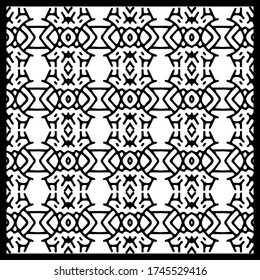 Traditional Seamless Pattern Tribal Motif.With hand drawn and hipster style.