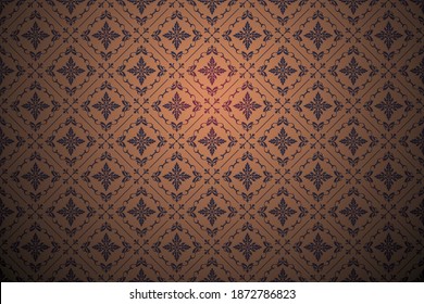 traditional seamless pattern vector background.