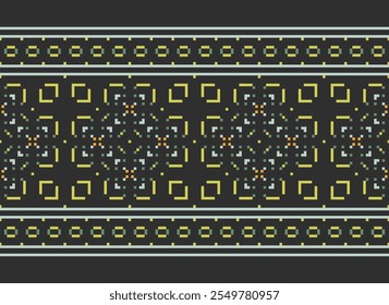 Textil tradicional sin costuras Patrón de motivos sin costuras