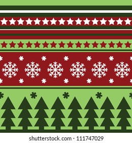 Traditional seamless winter pattern