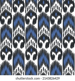Patrón tradicional de tela de seda - ikat o adras (en uzbeko), un producto textil nacional de los países de Asia Central, para producir esta tela que usualmente se usa en tecnologías hechas a mano. 
