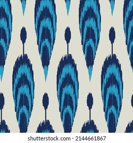 Patrón tradicional de tela de seda - ikat o adras (en uzbeko), un producto textil nacional de los países de Asia Central, para producir esta tela que usualmente se usa en tecnologías hechas a mano. 

