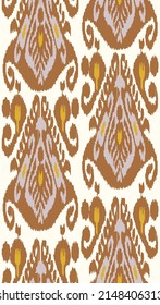 Patrón tradicional de tela de seda - ikat o adras (en uzbeko), un producto textil nacional de los países de Asia Central, para producir esta tela que usualmente se usa en tecnologías hechas a mano. 

