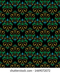 traditional simple geometric seamless pattern of batik motif background or  wallpaper.luxury fabric print vector design. Creative textile background for fashion or cloth.