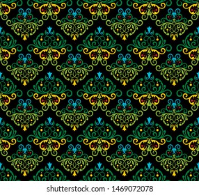 traditional simple geometric seamless pattern of batik motif background or  wallpaper.luxury fabric print vector design. Creative textile background for fashion or cloth.