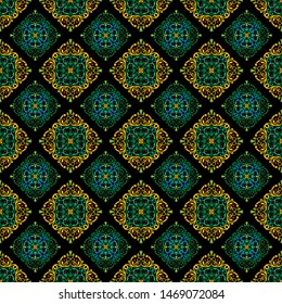 traditional simple geometric seamless pattern of batik motif background or  wallpaper.luxury fabric print vector design. Creative textile background for fashion or cloth.