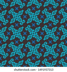 traditional simple geometric seamless pattern of batik motif background.Stylish fabric print vector design. Creative textile background for fashion or cloth