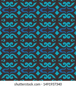 traditional simple geometric seamless pattern of batik motif background.Stylish fabric print vector design. Creative textile background for fashion or cloth