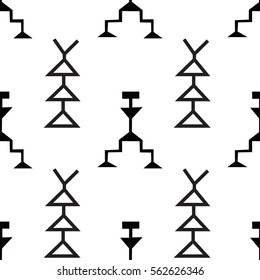 Traditional simple mexican vector pattern.