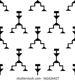 Traditional simple mexican vector pattern.