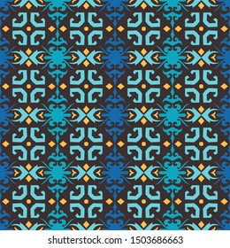 traditional simple seamless pattern of batik motif. Stylish fabric vector design. Creative textile background for fashion or cloth
