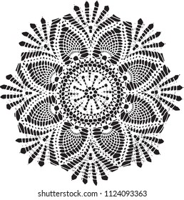 Traditional Slavic decoration mandala