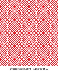 traditional slavic red seamless pattern