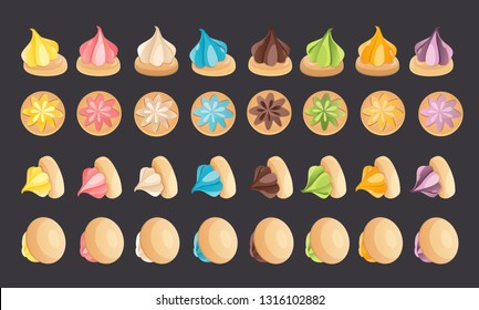 Traditional snack Iced Gem Biscuit commonly found in Malaysia and Singapore