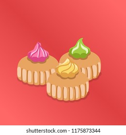 Traditional snack jem biscuit