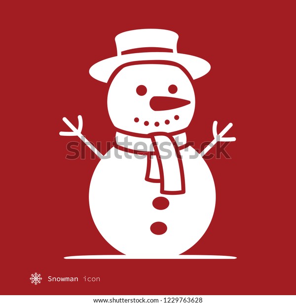 Download Traditional Snowman Simple Vector Character Shape Stock ...