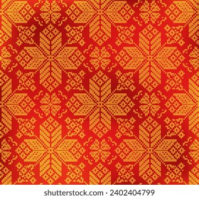 Traditional songket motif from Palembang