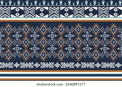 Traditional Southeast Asian Textile Pattern – Geometric Woven Motifs