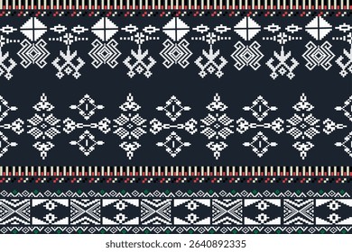 Traditional Southeast Asian Textile Pattern – Geometric Woven Motifs