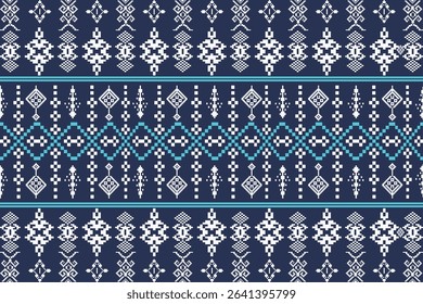 Traditional Southeast Asian Textile Pattern – Geometric Woven Motifs