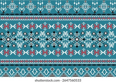 Patrón textil tradicional del sudeste asiático - motivos geométricos tejidos