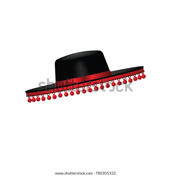 Traditional Spanish Hat Isolated On 