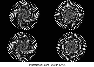 Traditional spiral of circle as the pattern for clothes or printing