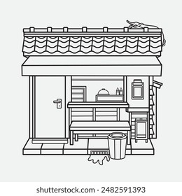 traditional stall good for coloring book, drawing book, kids education
