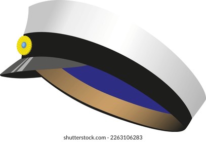 Traditional Swedish graduation cap for "Studenten", graduation from Gymnasium. Vector Illustration